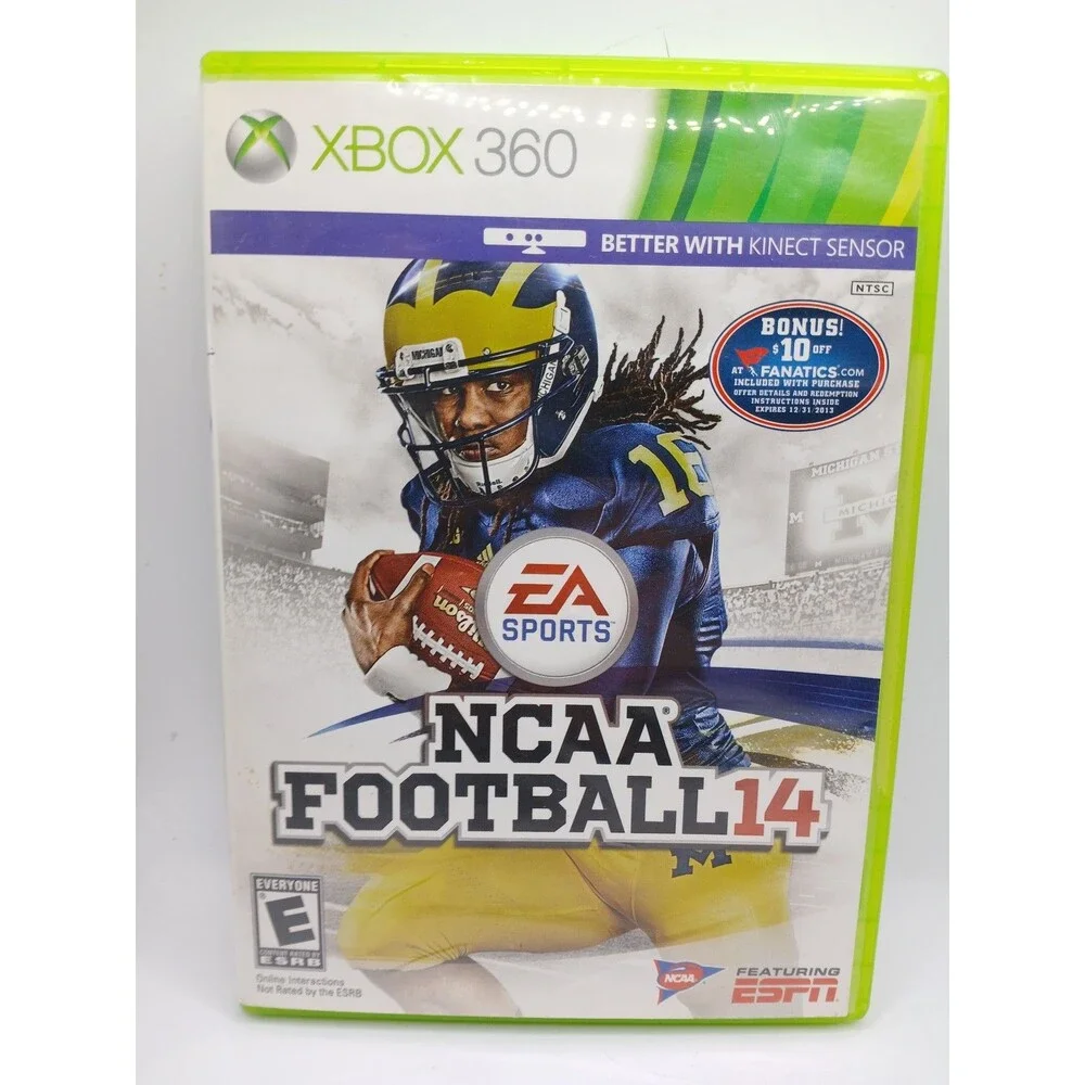 NCAA Football 14 Microsoft Xbox 360 Video Game EA Sports No Manual ESPN NTSC-U/C